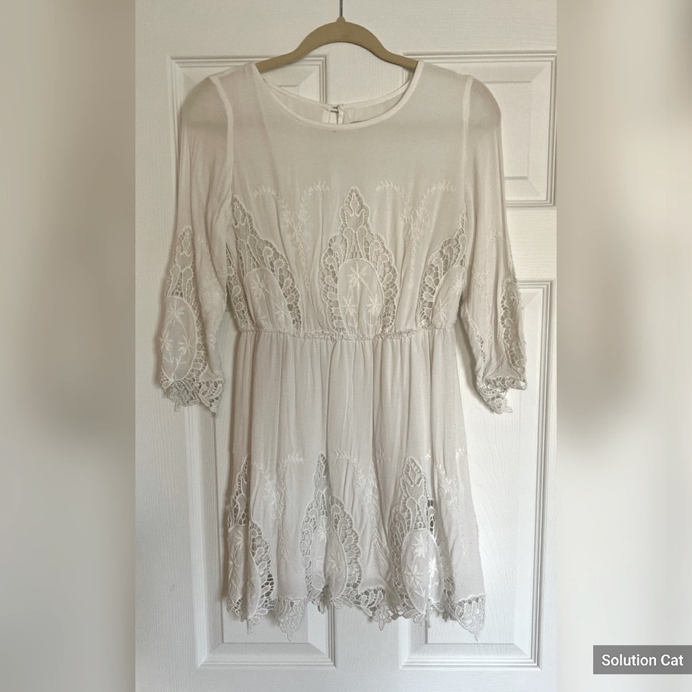 White boutique style dress